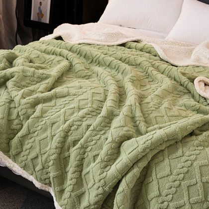 Soft Blanket Thick Warm Winter Bed Covers Double Blankets