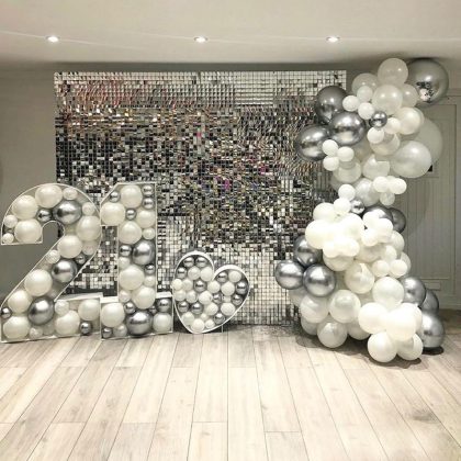 2M Tinsel Glitter Foil Backdrop Curtain Party Decoration